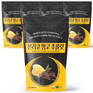 본리코 건망고 무설탕 망고 다크 초콜렛, 100g, 5개