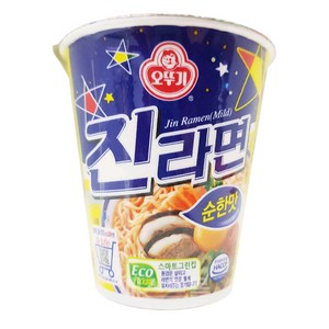 오뚜기 진라면컵 순한맛 65g, 6개