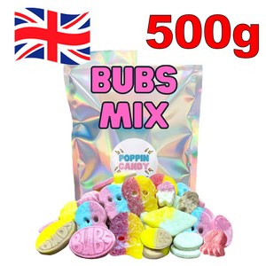 [당일발송]스웨덴 스웨디시 캔디 법스믹스 젤리 500g POPPIN CANDY BUBS MIX JELLY, 1개