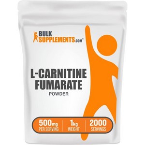 BulkSupplements.com L-카르니틴 푸마르산염 분말 - 카르니틴 카르니틴 분말 L-카르니틴 500mg - 글루텐 프리 1회 제공량당 500mg 글루텐 프리 500g (, 2000 Sevings (Pack of 1)