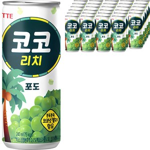 롯데칠성음료 코코 리치 포도, 240ml, 30개