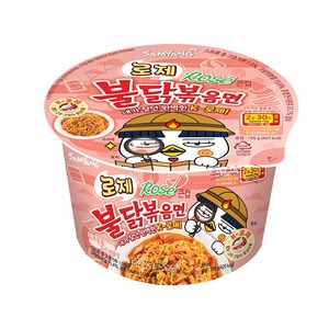 불닭볶음면 로제 큰컵 105g, 6개