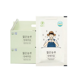 푸릇담 국내산 젊은농부 양배추즙, 100ml, 100개