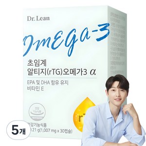 닥터린 초임계 알티지 오메가3 알파 24.3g, 30정, 5개