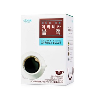 애터미 카페 아라비카 블랙 1set 80개입, 1.6g, 1개