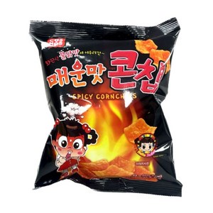 코스모스 매운맛 콘칩 34g x 1개 봉지 과자 스낵