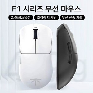 F1 VGNF1PRO MAX PAW3395 잠자리마우스 게이밍마우스 4k수신기, F1 PRO-화이트