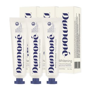 듀모네 미백치약 프랑스산 프리미엄성분 잇몸 구취케어 올인원 유기농 비건인증, 100g, 3개