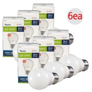 7스토어 건식 LED 인찌구 3W * 6ea, 1개, 전구색