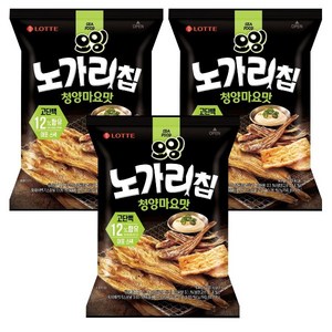 롯데웰푸드 오잉 노가리칩 청양마요맛, 60g, 3개