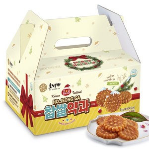 [호정가 찹쌀약과세트 1KG / 크리스마스 한정판 선물패키지], 1개