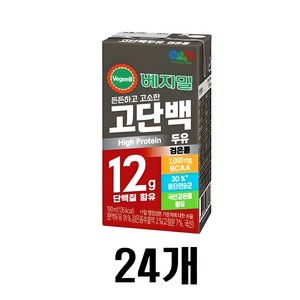 베지밀 베지밀 고단백두유 검은콩 190ml x 24팩, 24개