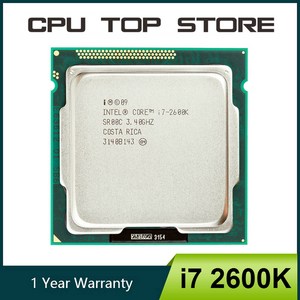 인텔 코어 i7 2600K 3.4GHz 쿼드 LGA 55 SR00C CPU 프로세서, 02 CPU, 1개