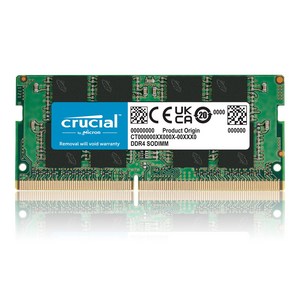 마이크론 Cucial 노트북 DDR4-3200 CL22, 32GB, 1개
