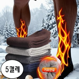 퓨어굿즈 보온 최강 데일리 남성 기모 양말 세트