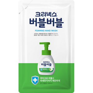 크리넥스 버블버블 핸드워시 퓨어애플 리필, 4개, 200ml