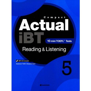 CompactActual iBT Reading Listening 5:10 Mini TOEFL Tests, 다락원