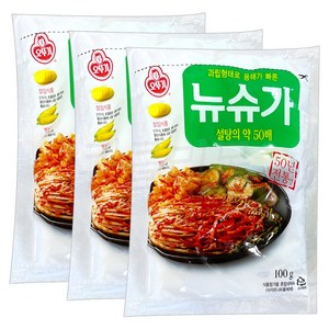 오뚜기 뉴슈가분말, 100g, 3개