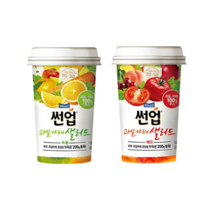 썬업 과일야채샐러드190ml 총20컵(레드10컵+녹황10컵)/혼합무료배송, 190ml, 1세트