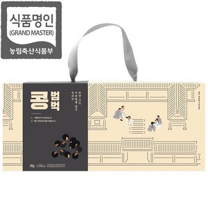 강봉석 명인조청 콩범벅 10gx24개입 선물용/국내산 콩강정 땅콩강정/전통과자 한과 명절선물세트/서리태 병아리콩, 240g, 1개