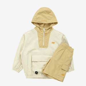 [뉴발란스] 키즈트레이닝세트 PQC NK9YE2401U-35 Fishing Club 2 컬러블럭 아노락 반바지 세트