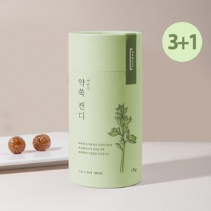 바라기 약쑥캔디 목캔디 지관통 3+1 540g, 4개, 135g