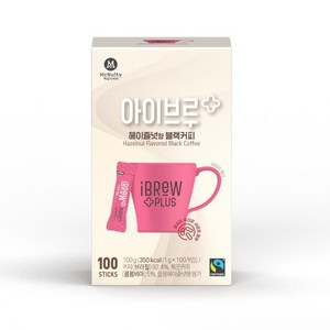 아이브루 헤이즐넛향 원두커피믹스, 1g, 100개입, 1개