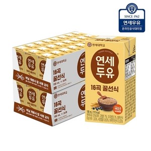 연세두유 16곡 꿀선식, 190ml, 48개