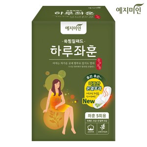 예지미인 쑥 찜질패드 하루좌훈 순면 생리대 날개형 5p, 1개