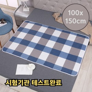 코지유 시니어 어르신 환자 케어 고급 방수패드, 네이비체크