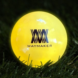 웨이메이커 WAYMAKER LED 3피스 파크골프공 야광 볼 비거리 증가 타격감 향상, 1개, 1개입, 웨이메이커 LED 파크골프공(옐로우)