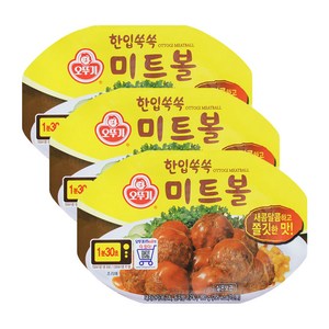 오뚜기 한입쏙쏙 미트볼(렌지), 180g, 3개