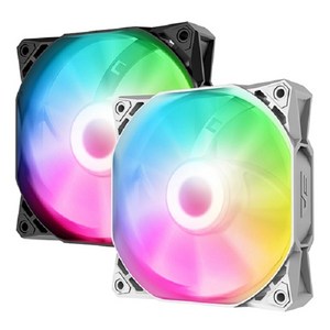 다크플래쉬 D6S 120 RGB Revese 1PACK (화이트) 케이스쿨러, 1