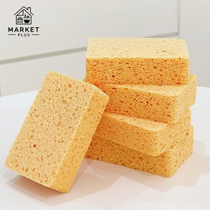 마켓플러스 에랄도 천연펄프 스펀지 수세미 강력흡수, 3개, 1세트