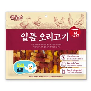 벨버드 일품 오리 사사미 강아지간식, 5개, 300g, 오리고구마