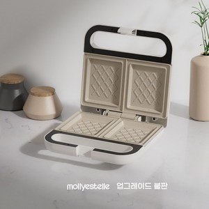 mollyestelle 샌드위치 와플 메이커 더블 팬 구이 TS-2168-1, 1개