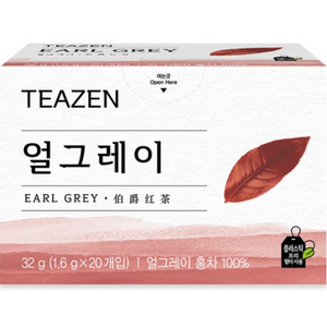 티젠 얼그레이 홍차, 1.6g, 20개입, 5개