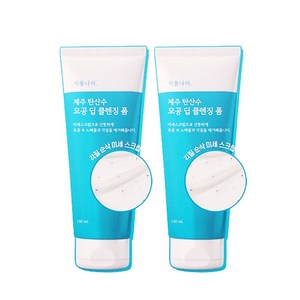 식물나라 제주 탄산수 모공 딥 클렌징폼150mLX2, 150ml, 2개