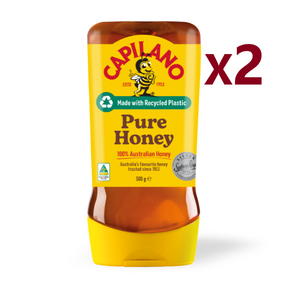 카필라노 천연 벌꿀 튜브형 500g X 2개 Capilano Pue Honey Squeeze