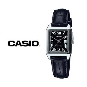 CASIO 카시오 여성 LTP-V007L-1B 가죽밴드 손목시계 여성가죽시계