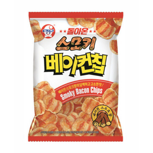 빙그레 돌아온 스모키 베이컨칩, 70g, 5개