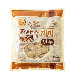 [160-1] 아하 감자고기수제비 만두 1.2kg, 1개