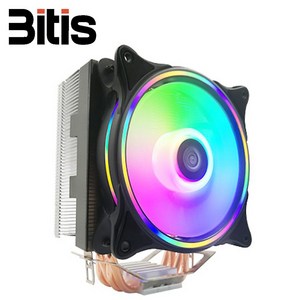 비티즈 T400 RGB LED CPU 쿨러 공랭쿨러 인텔 AMD 겸용, 1개