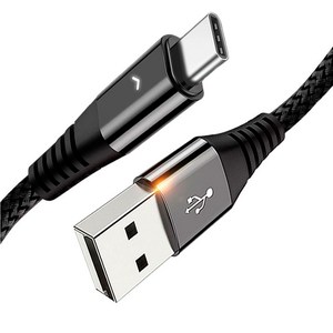 LED USB C타입 고속충전 케이블 / 0.3m 1.2m 1.8m, 1개