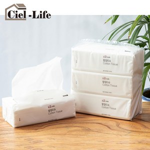 CIEL LIFE 먼지없는 천연펄프 팝업티슈 코편한 티슈 휴지 미용티슈, 6개, 180매