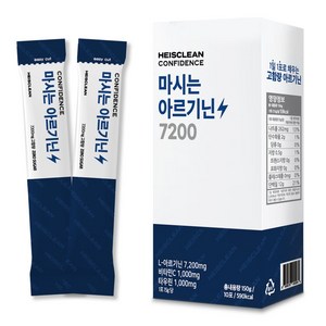 히즈클린 아르기닌 7200 에너지부스터 파워 활력 효능 15g x 10포, 1개, 150g