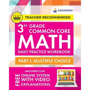 (영문도서) 3d Gade Common Coe Math: Daily Pactice Wokbook - Pat I: Multiple Choice 1000+ Pactice ... Papeback, Ago Bothes Inc, English, 9781946755957