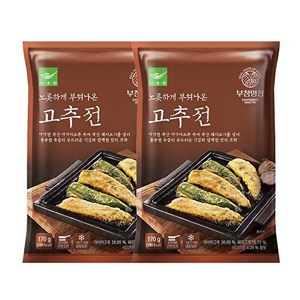 사옹원 [T] 부침명장 노릇하게 부쳐나온 고추전 170g 2개, 사옹원 부침명장 고추전 ★170g 2개