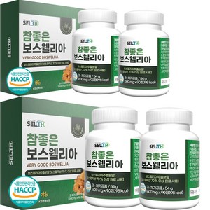 참좋은 보스웰리아 정 식약처 HACCP 인증 콘드로이친 황산 우슬 초록입홍합 부모님 선물 세트 600mg 180정 세트, 2개