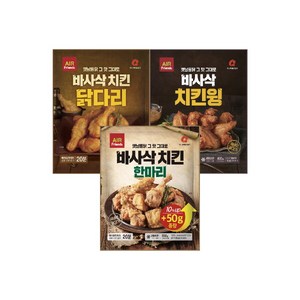 [마니커에프앤지] 바사삭치킨한마리 2봉+ 윙1봉+ 닭다리1봉, 1개, 상세 설명 참조